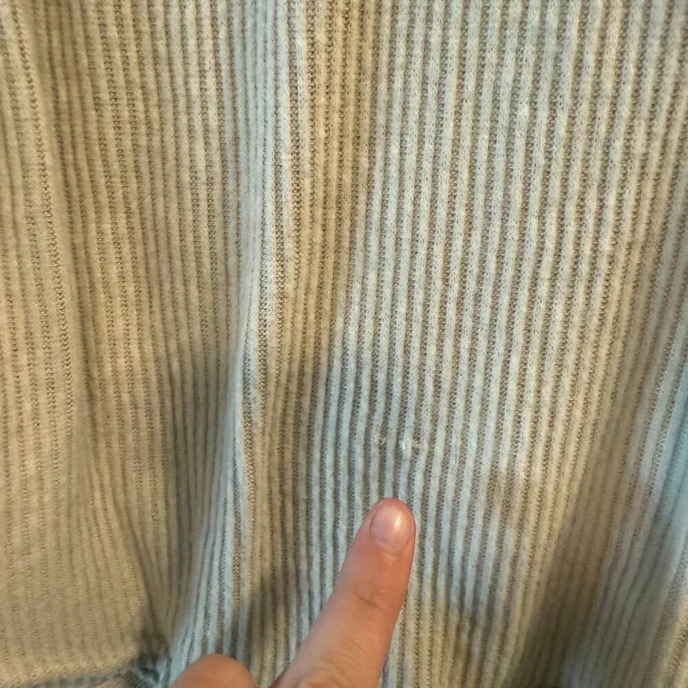 Free People‎ Marley Off Shoulder Ribbed Sweater In Oatmeal